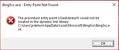Procedure LOadLibraryW could be located in the dynamic link library 452cc63e-a203-4099-a92d-ef2c91719b3a?upload=true.jpg