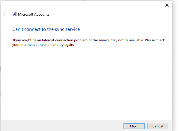 Win 10 Sync is not available for your account. Contact your system administrator 453f9235-50d1-49d7-8282-f74bec8a3854?upload=true.png