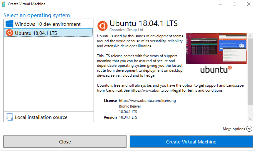 Hyper-V Quick Create - Setup Ubuntu Linux virtual machine 45404f5704e4ff7b53217ff90a5fe49d.png