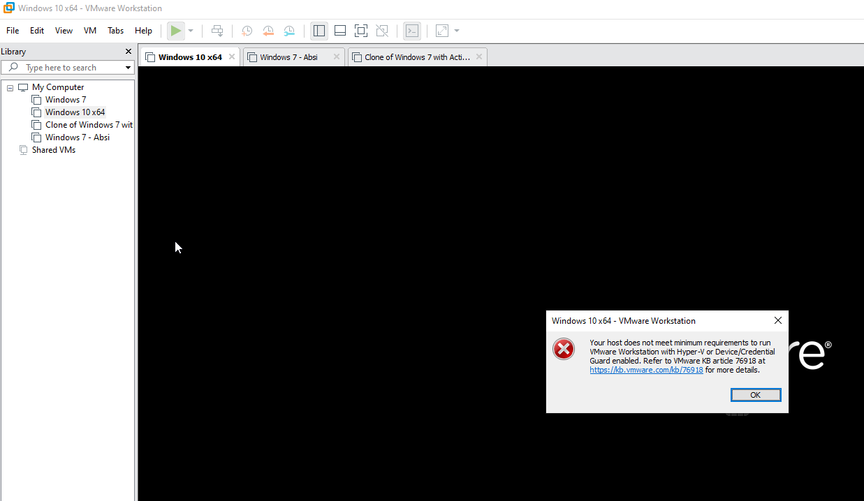 Issue when try to run VMware in windows 10 pro 45537986-0d6c-4b9f-9c31-3f0a0b76d4be?upload=true.png