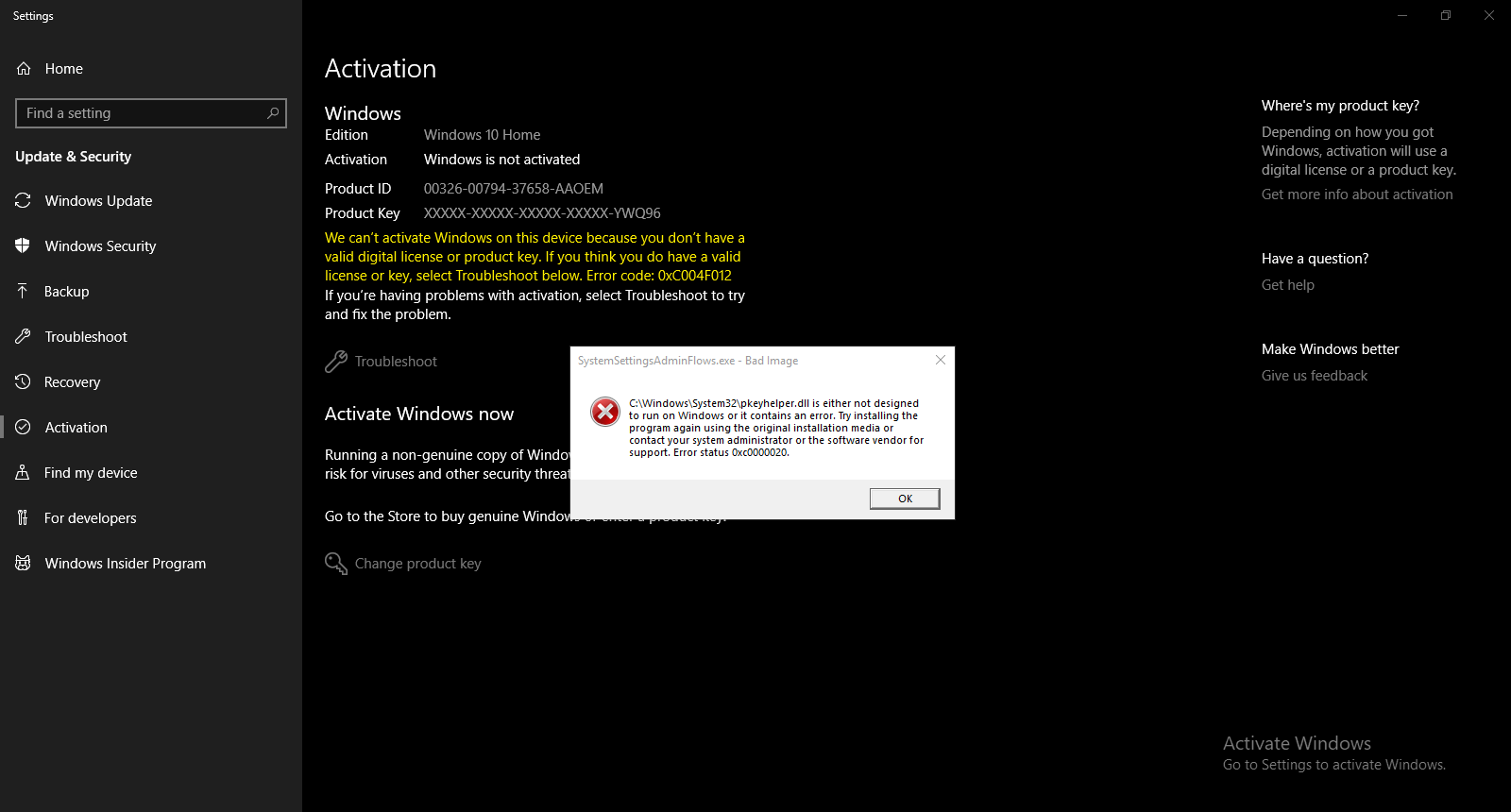 Windows Activation Weirdness 455893d0-f87f-4dc3-af1b-86b101095e89?upload=true.png
