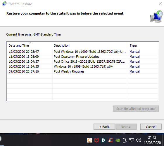 Corruption of Windows 10 Restore Points 4558e2c9-a50b-46b8-b46d-8e7066b57a28?upload=true.png
