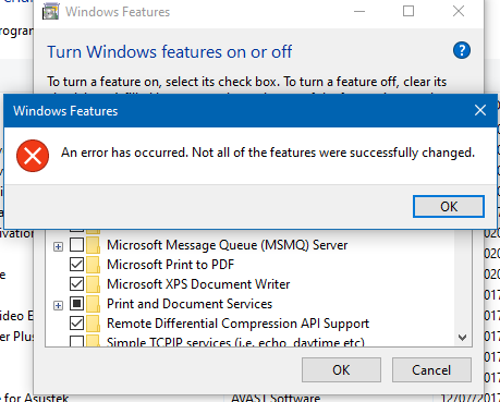 i cant enable or disable features on "Turn Windows Features on or off" 455a5102-5a1d-4ef8-8795-8d380f7106a6?upload=true.png