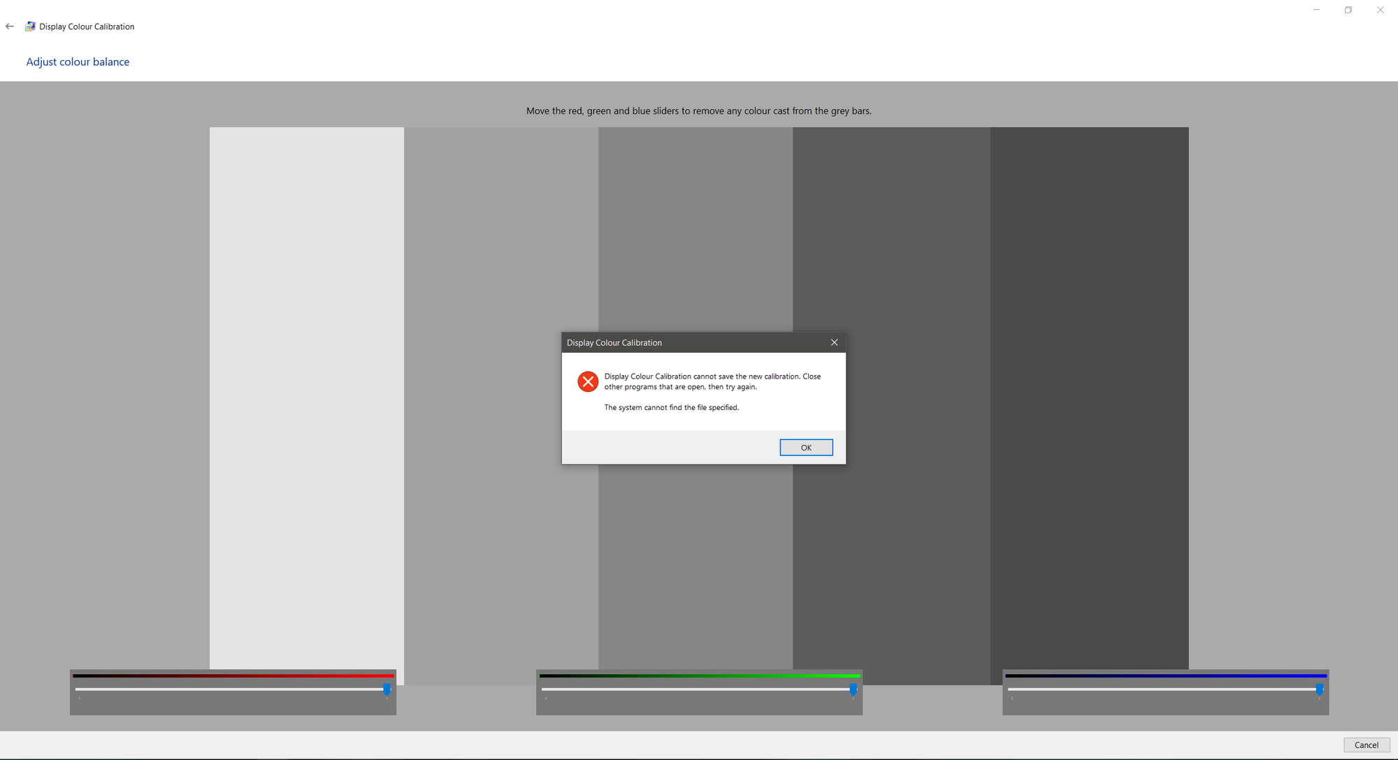 Display Colour Calibration cannot save new calibration 456e525f-dcee-4185-adb7-bbf476354801?upload=true.png