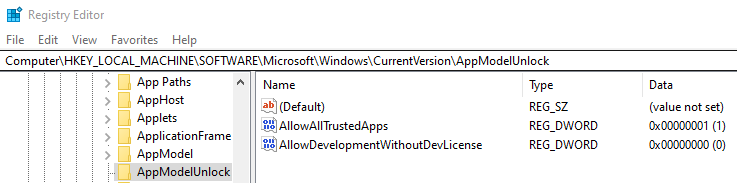 Sideload apps option not visible. 4592bb76-a0e1-43e9-b965-5acd1ae59425?upload=true.png