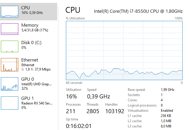 Windows version 1903 clean install, slow performance on SSD, i7 8th gen intel, with 32 GB... 45d212bc-6946-4e65-a5e3-d309455fd045?upload=true.png