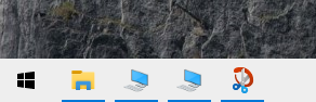 Icons of Microsoft Store apps on the taskbar appear as a placeholders. 45f5b17c-f9e8-4b00-880f-0bd604e4f564?upload=true.png