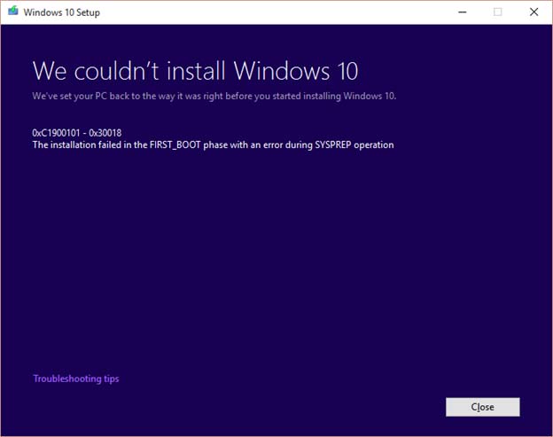 I got error code OxC1900101-Ox30018. Blog give instructions for W07. Does the same... 46788d1485959227t-error-code-0xc1900101-ox30018-0xc1900191-0x30015-installation-failed-.jpg