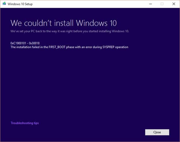 I got error code OxC1900101-Ox30018. Blog give instructions for W07. Does the same... 46788d1485959227t-error-code-0xc1900101-ox30018-0xc1900191-0x30015-installation-failed-.jpg