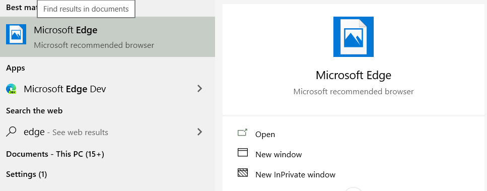 When I type a Windows App in the Start, it does not show the icon 468da8f4-95f1-4883-b627-b721ae4a3f67?upload=true.png