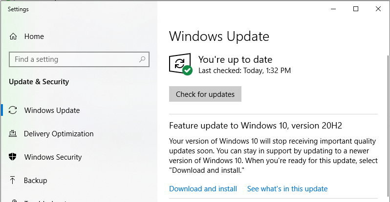 Contradictory information in Windows Update 46de686a-bf1e-4bff-af94-668c7a925c55?upload=true.png