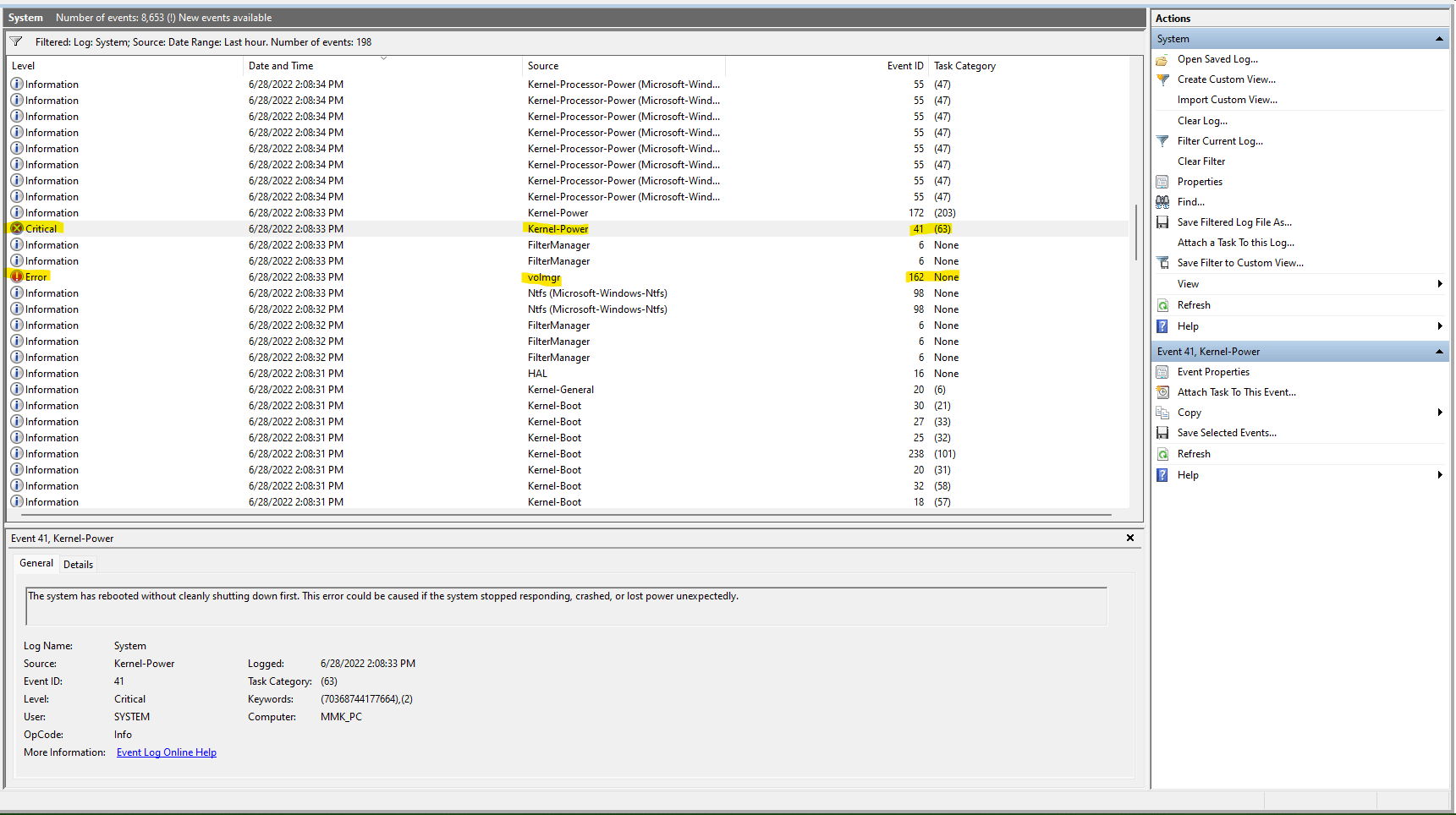 Windows 11 volmgr 162 kernel-power 41 BSOD 471db230-4f99-4690-9115-7b1145fc2bec?upload=true.png
