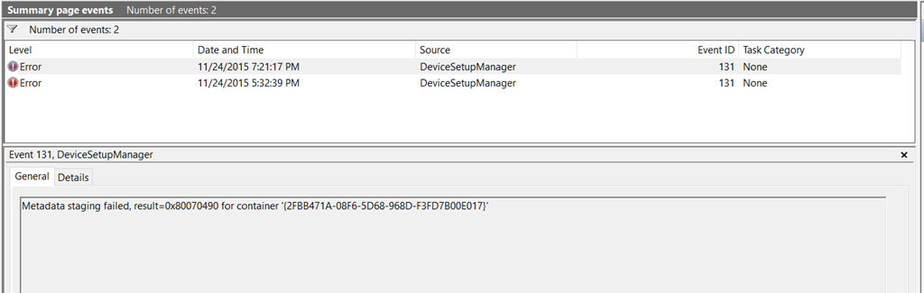 Device Setup Manager Metadata staging failed Event ID 131 4725912d-2451-446d-9b25-478310d9a7a4.png