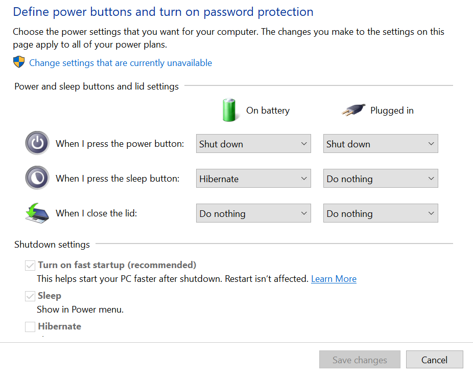 ThinkPad laptop shuts down when closing lid, even with the "When I close the lid setting"... 47ad3a55-4a2c-4337-8369-076a914d2b01?upload=true.png