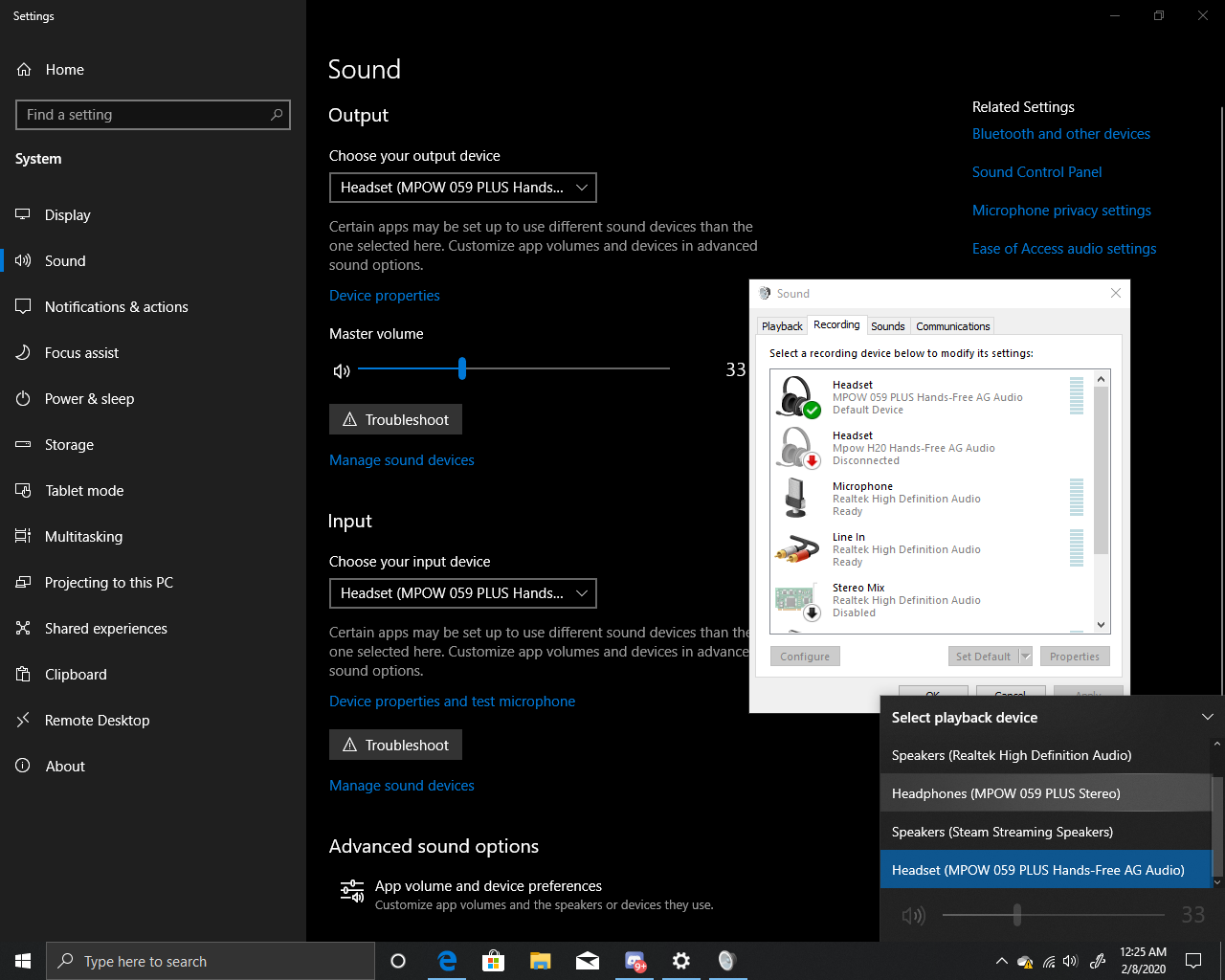Headset Mic and Speakers cannot be used at the same time 47b964d5-826f-414d-a8d6-af132185d7cd?upload=true.png