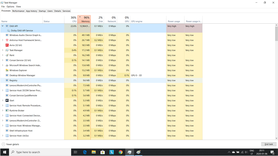 What are these services? Dolby DAX API Service and Fortemedia APO Control service. 47c6fc1e-547a-44d2-a76b-3d80a36d5308?upload=true.png