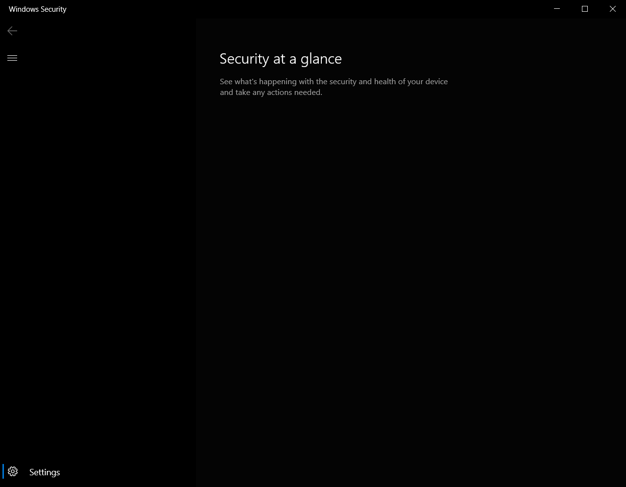 WIndows defender doesn't exist all of a sudden. 488435d7-2a5d-4845-9bbb-59240750e208?upload=true.png