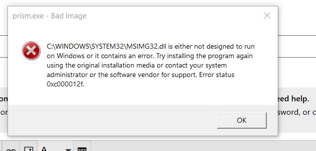 Bad Image Error message pops up every time 48a61f78-1da5-4155-845f-b990408839c9?upload=true.jpg