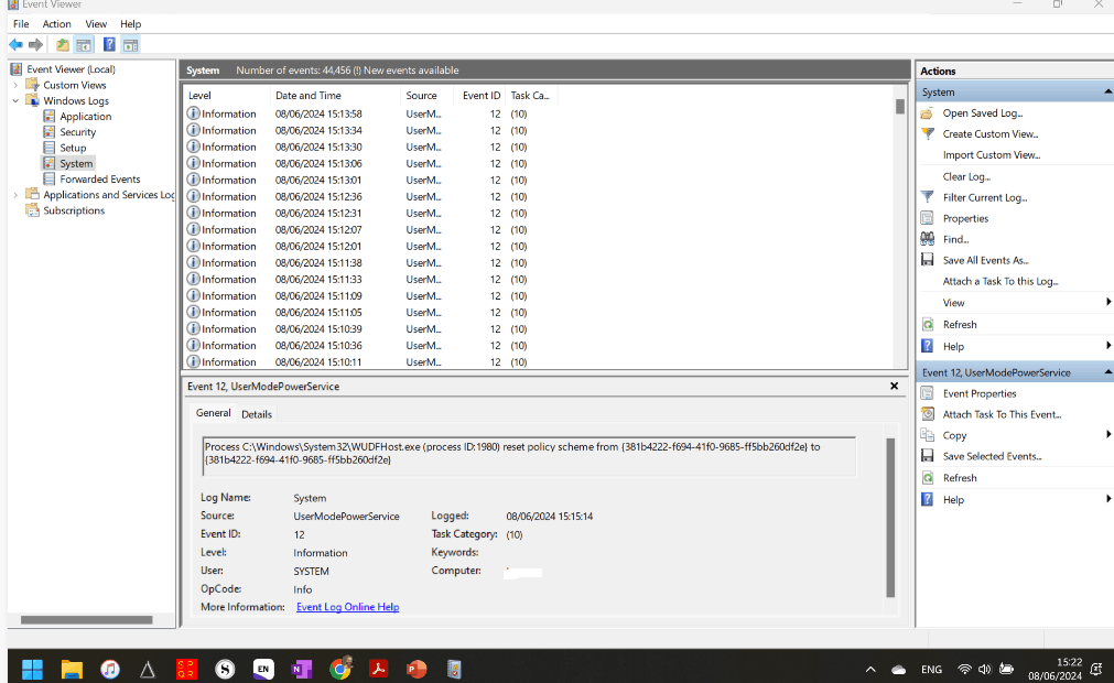 UserModePowerService reset policy many times per minute 48YnLcaSe%2BQQzanMT42o3bZSeLpircMf9kTXQEE3HVzjNKAR38NNuYyjMrxjps9VwmTNXsZoEIAsX108gfGa11l1c3A%3D.png