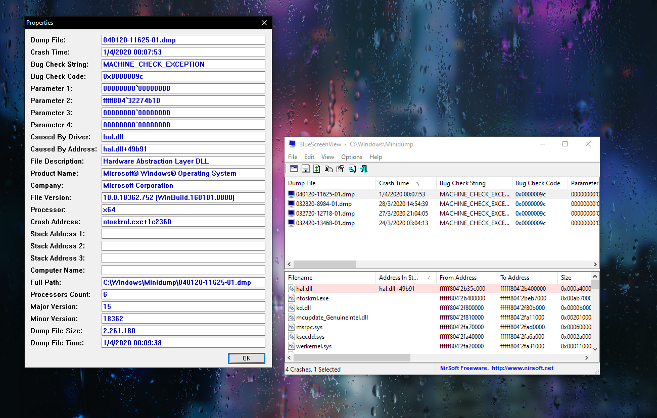 BSOD caused by HALL.DLL 0X0000009C 498bab0d-0ded-4254-995f-eccefe171c31?upload=true.png