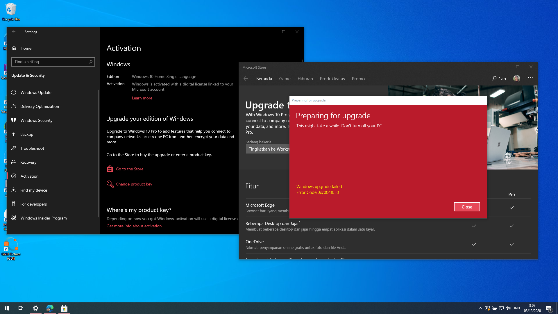 Unable to upgrade to Pro from Microsoft Store 4a1e3070-d828-4d4a-ac8d-7f99556c2dd9?upload=true.png