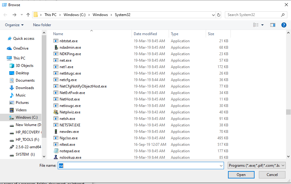 Windows does not show or suggest the list of existing files inside the folder when enter... 4a968953-5a4a-4549-9459-1fb65f763d01?upload=true.png