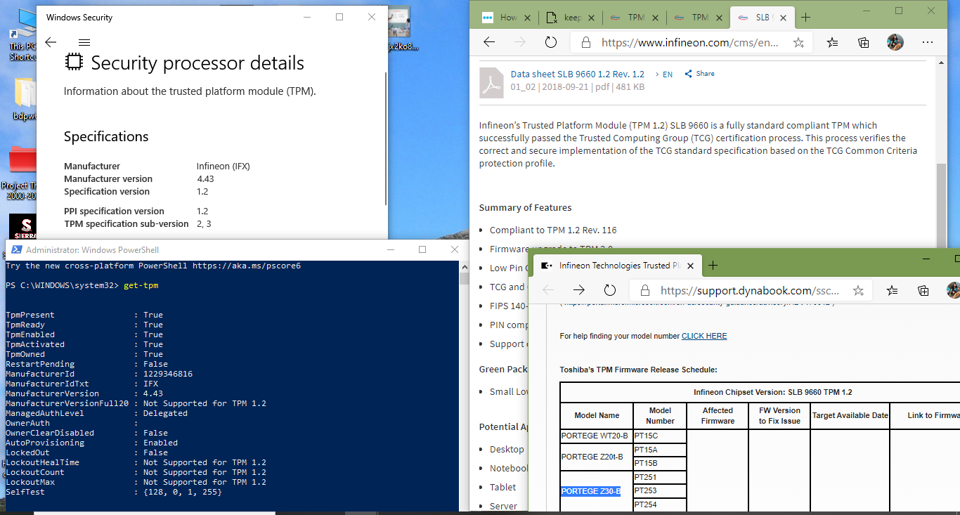 TPM 1.2 upgrade to TPM 2.0 is showing on manufacture website but not in windows to be used. 4b030eaf-498a-426a-b3ed-93cb2b3f97f4?upload=true.png