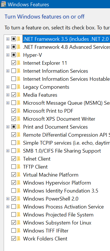 Unbale to run WSL on my system even after enabling all the features required . 4b457b90-f56e-48b1-b130-071a4363e0aa?upload=true.png