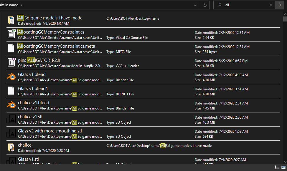 Windows file explorer only searching after pressing enter. 4b694e6d-6cba-4f0f-baf3-92800c551ca8?upload=true.png