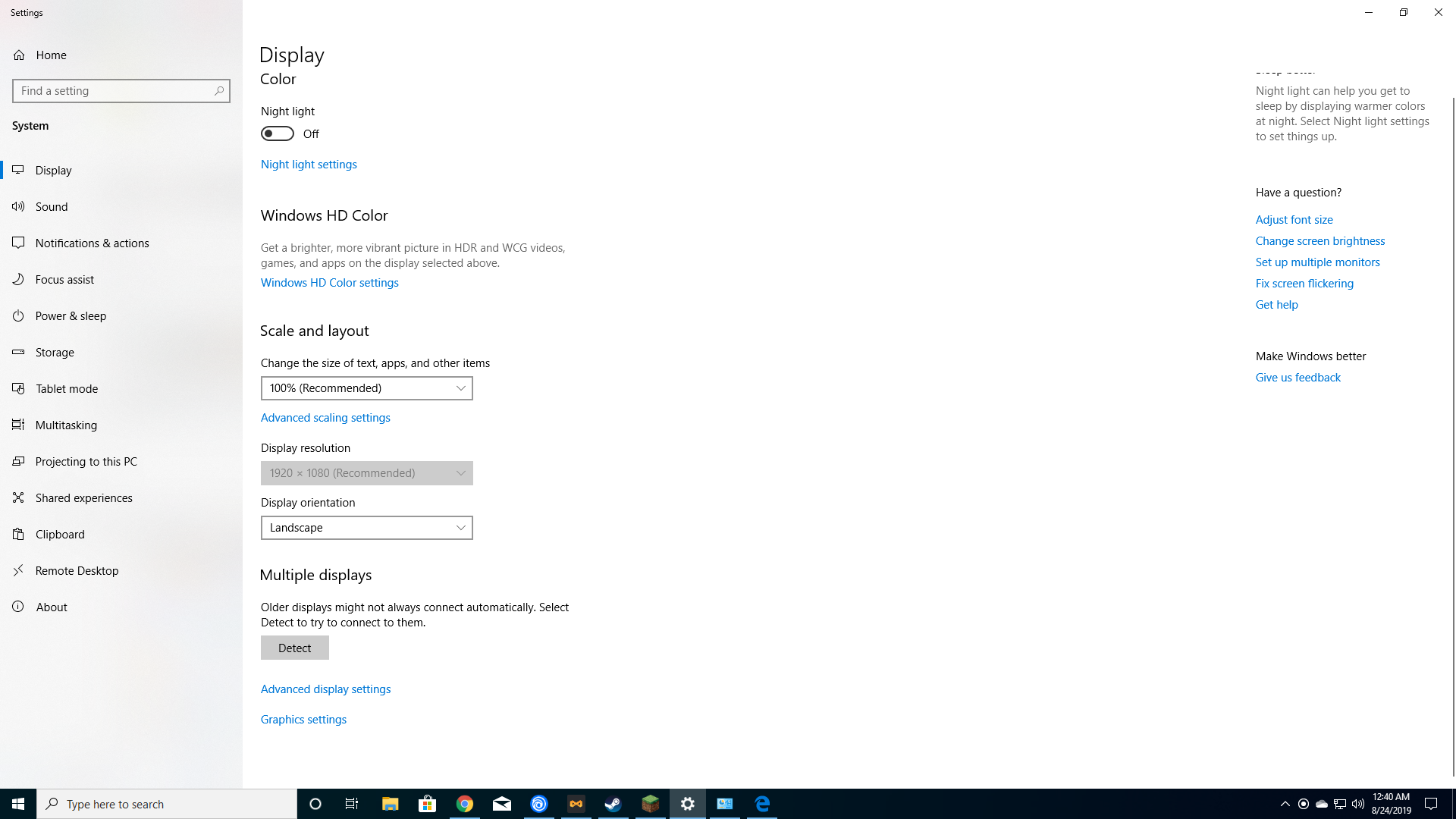 my screen resolution adjuster appears to be locked. i cant figure out how to unlock it. 4b7cf0f5-d7ed-489f-bbbc-6358cc951cc1?upload=true.png