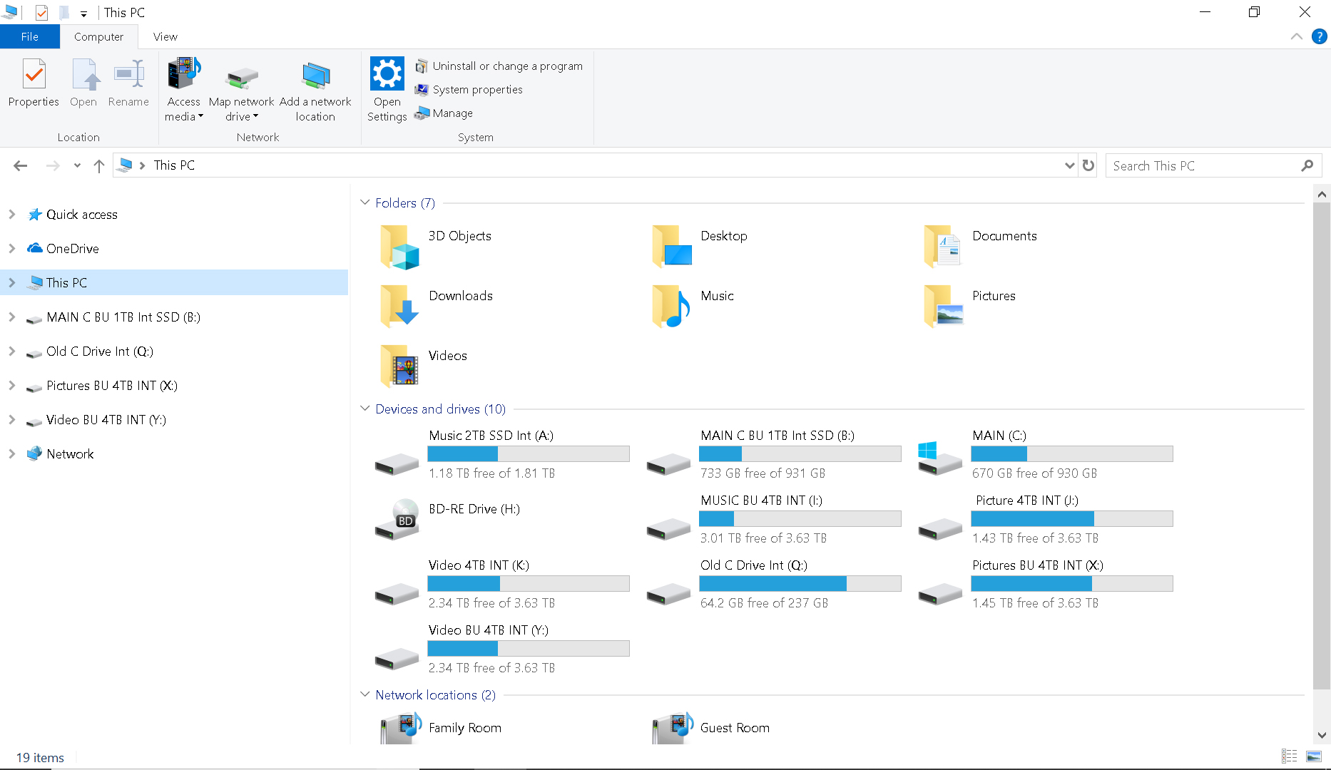 Some Drives Available in Explorer while others are only listed under "This PC" Why? 4b9e0878-a795-4c9b-996f-59b794c3a88b?upload=true.jpg