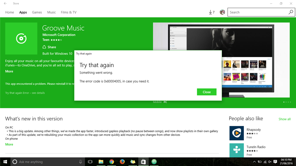 Groove Music, Alarms & Clocks, Calculator, and Microsoft Store won't open and does not... 4baee2d6-1633-452c-9efa-9ef57aab4987.png
