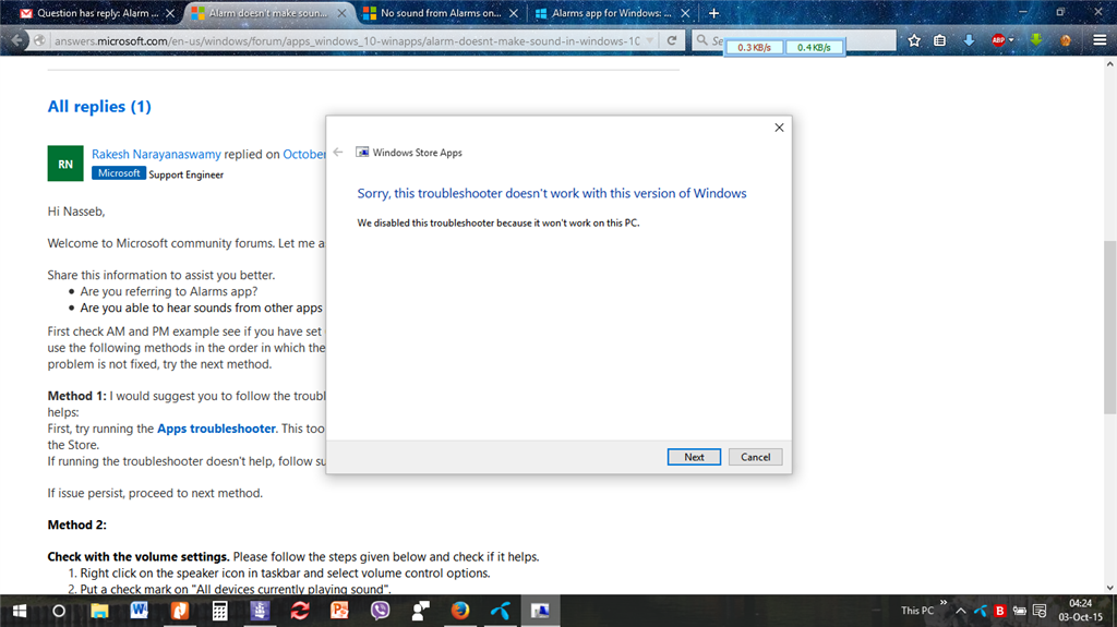 Windows 10 Alarm sets but won't sound 4bd8c58f-a736-478a-b7b3-c8aeadda83d0.png