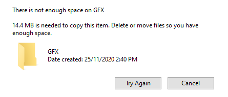 "There is not enough space on [folder name]" error - lots of unused space on drive 4be22b68-eaa4-4606-9f04-1aa2369f16ca?upload=true.png
