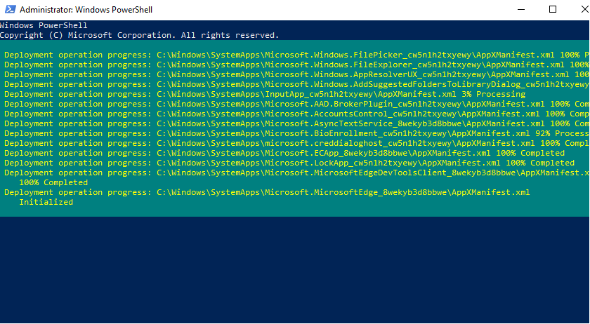 Windows 10 start menu, Edge and any apps not in admin mode don't work 4c0abf8a-17af-4d9c-a8e0-4a0fa4d03357?upload=true.png