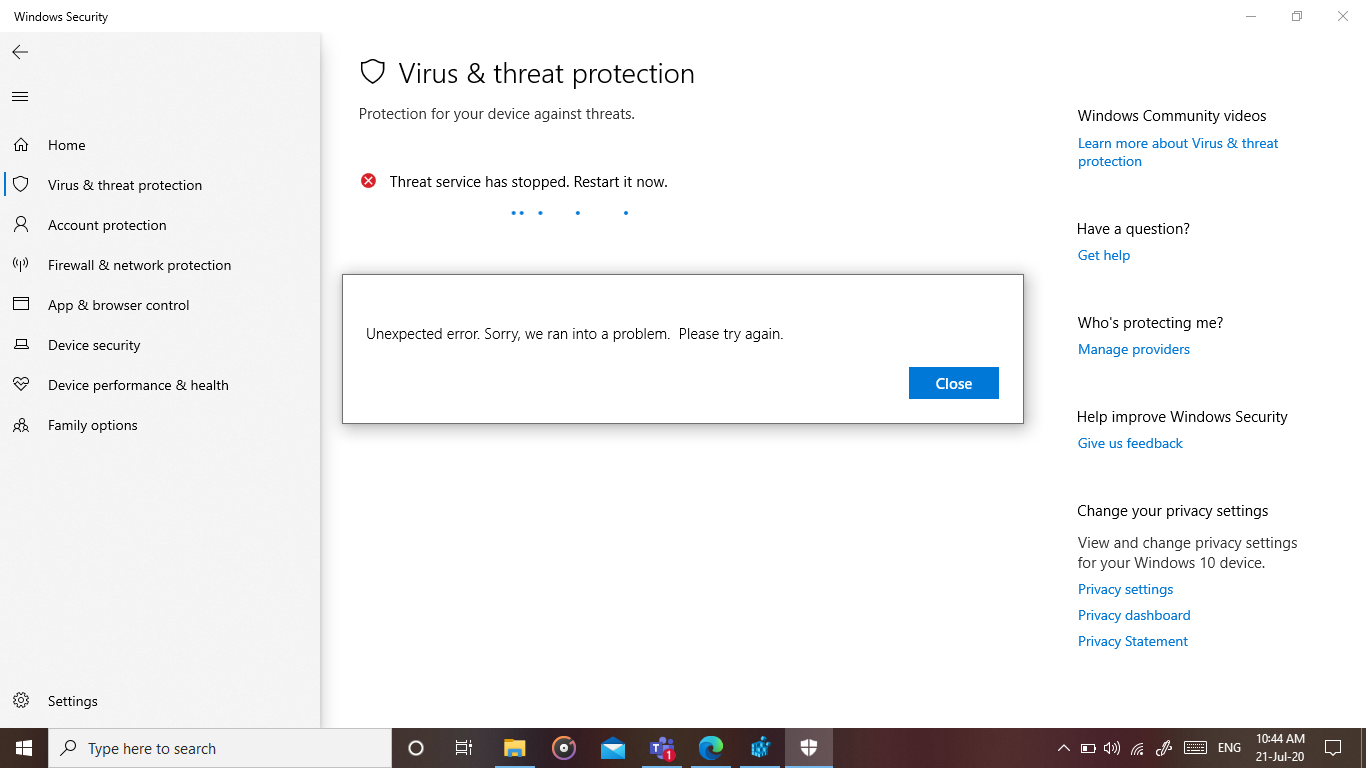 Cannot turn on Windows Defender... Please tell what to do. I am very afraid. 4c47401d-085b-4381-b24a-3b7d79771b71?upload=true.png