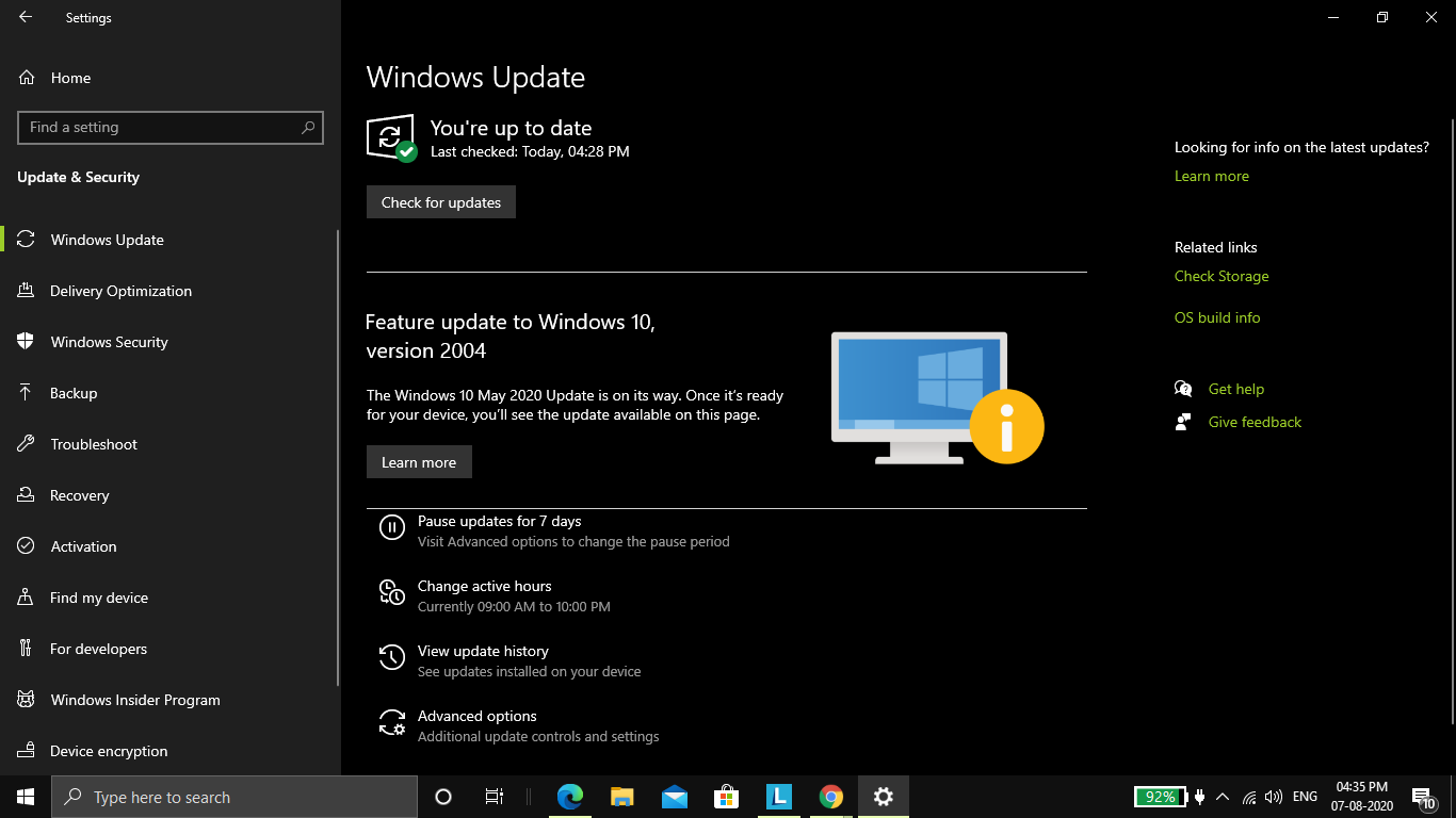 Still i did not get Windows 10, version 2004 update! 4c892167-c01b-465b-90d5-6cc20197cabb?upload=true.png