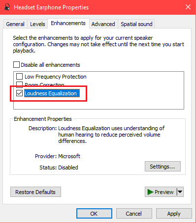 Im trying to use windows' built-in loudness equalization. 4cab7dad-768d-4d38-813d-9d8c8528a573?upload=true.png
