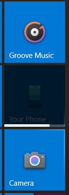 What do darkened tiles on the start menu mean? 4cd7259c-2826-40ee-bd5e-f4a2eb6e6280?upload=true.png