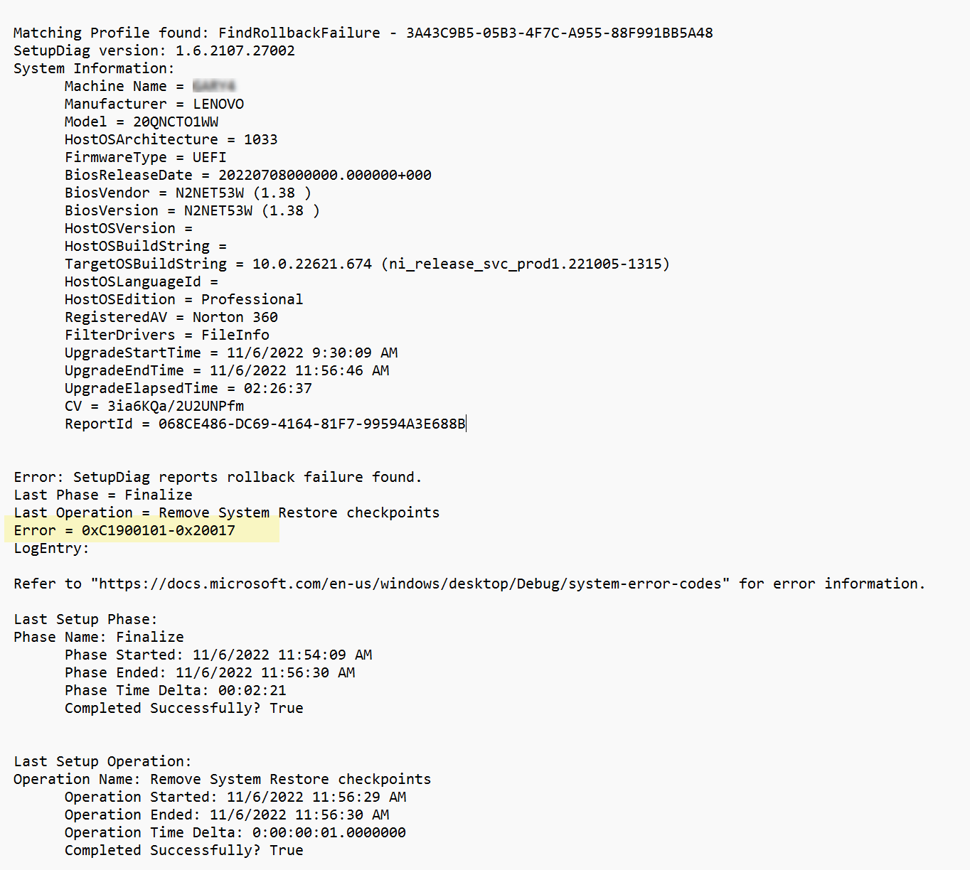 How to fix error with upgrading to Windows 11 22h2 error 0x8007001f using SetupDiag 4cdc5bec-a721-45c2-81cd-3bab32785e78?upload=true.png