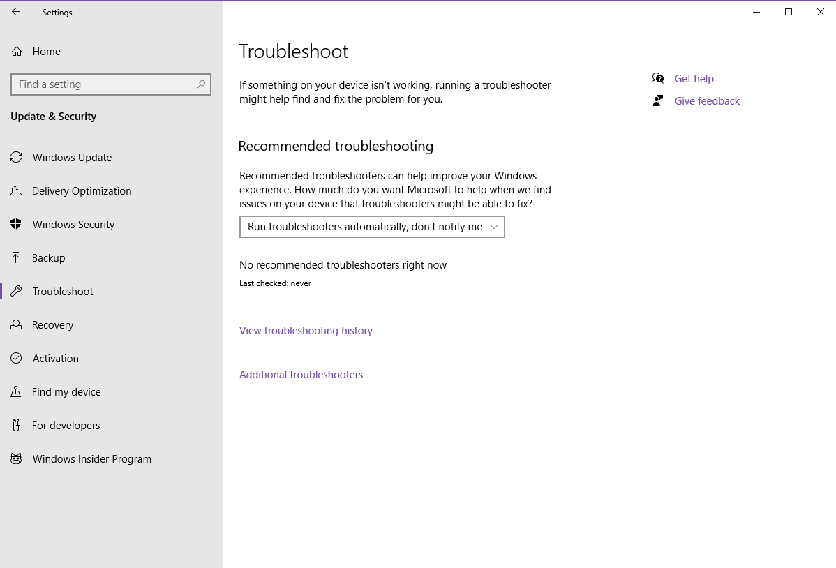 Your device hasn't run any recommended troubleshooters 4cee10f3-4db6-44ad-8a90-42a4e34e4f5e?upload=true.png