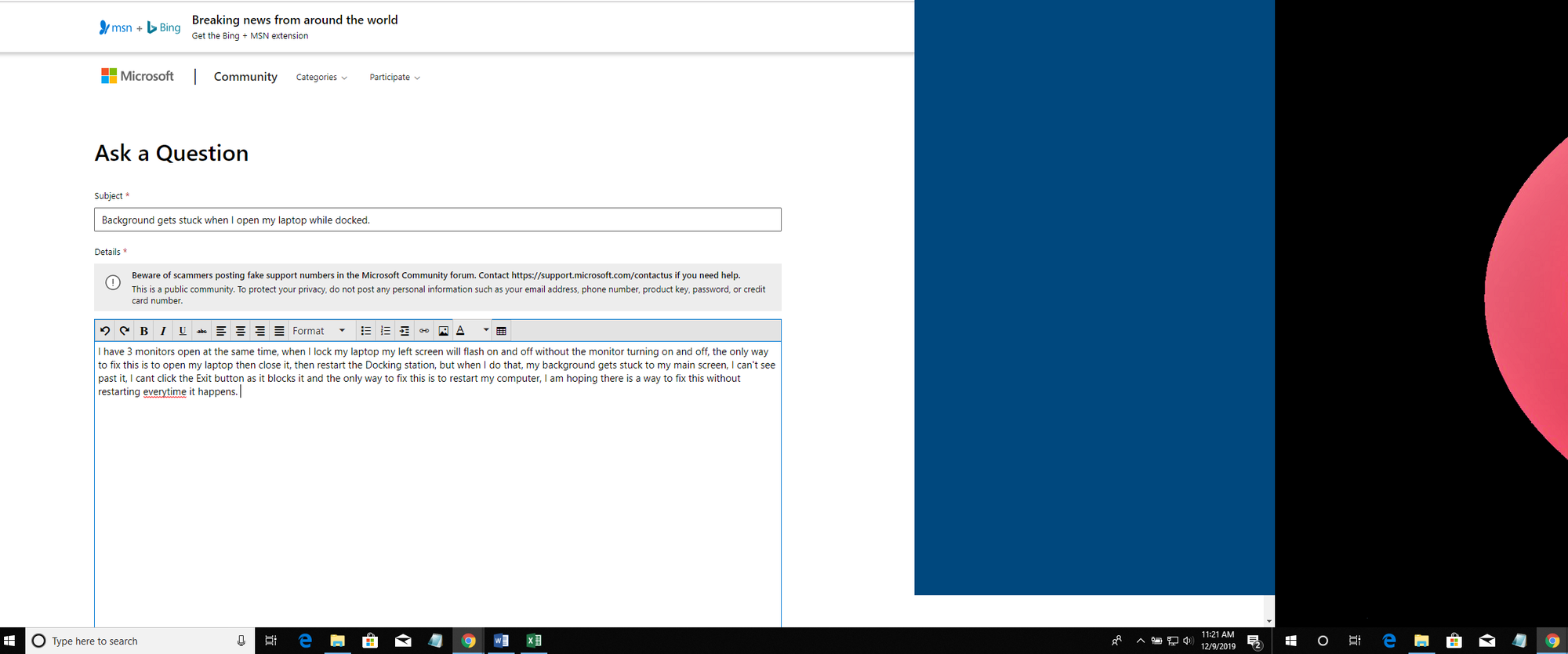 Background gets stuck when I open my laptop while docked. 4d05a1ed-52c7-431c-a5f2-eb7d1e1d7e9a?upload=true.png
