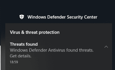 Windows Defender (on Window 10) stops a desktop application sometimes but not always. 4d52ad3a-2677-4b6e-b55f-59dd1a9fa3e3?upload=true.png