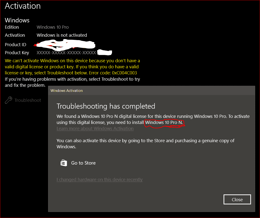 How can I safely install Windows 10 Pro N on the top of Windows 10 Pro?  Without losing my... 4d5fc8d6-97bf-452e-a98d-9b657756e9a4?upload=true.png