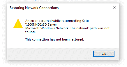 Computer not connecting to mapped network drives - also shows red X 4d973ee9-9c5e-45a0-b873-b2d656b64433?upload=true.png