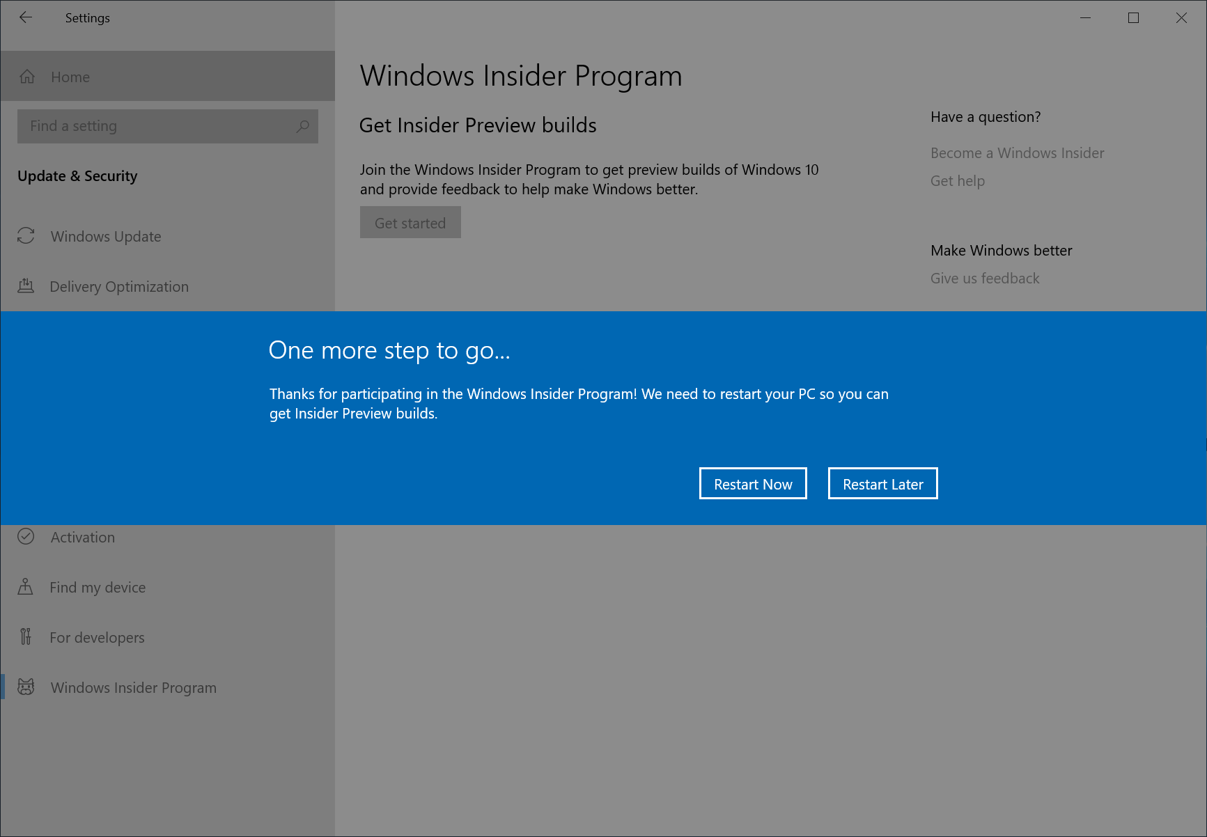 Getting the Windows 10 November 2019 Update Ready for Release  Insider 4db8c33b0af2534d824a84ec5626ab74.png