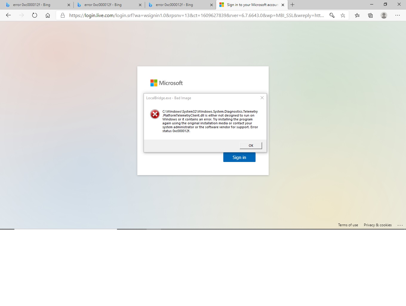 Error code 0xc000012f 4de099e0-c7ed-47b9-b3bb-7c1f748be044?upload=true.jpg
