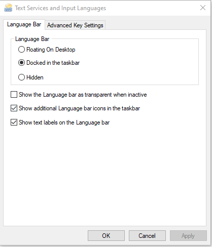 Missing language bar on Windows 10 4e32eca0-92db-45e2-bcfa-c5d2362e50d6?upload=true.png