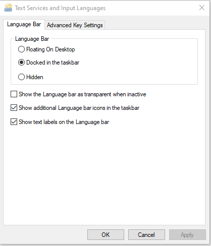 Missing language bar in Windows 10 2004 4e32eca0-92db-45e2-bcfa-c5d2362e50d6?upload=true.png