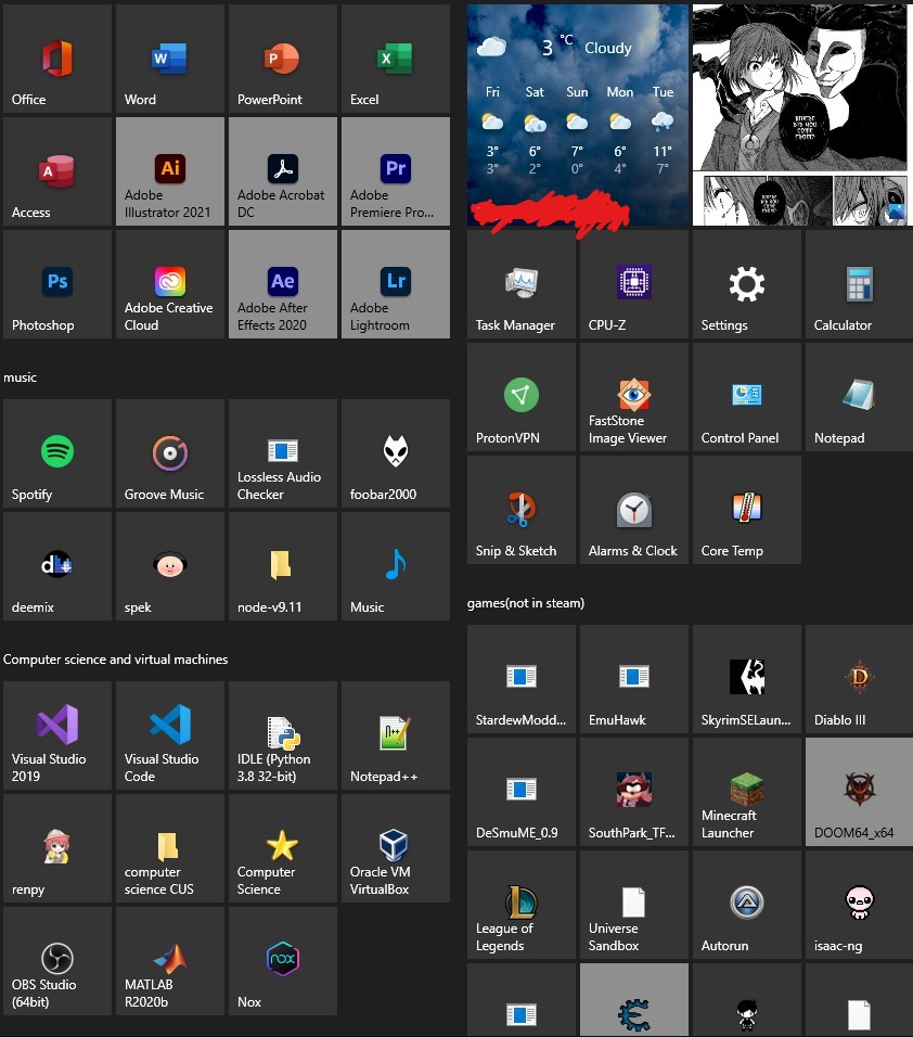 Windows 10 Start Menu Tiles have Lighter Coloured Tiles, Inconsistent Shaded Tiles. 4e3e5bc6-4df0-4184-82cb-35520a871a24?upload=true.jpg